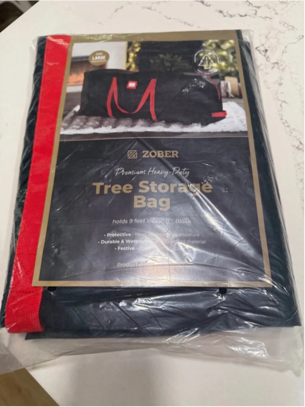 NEW ZOBER 600D Oxford Fabric Large Christmas Tree Storage Bag Fits 9 Ft